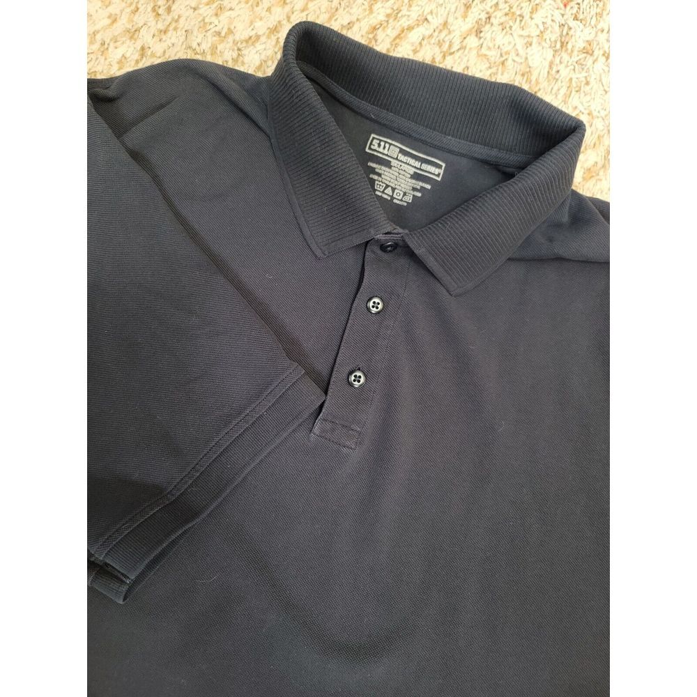 5.11 Tactical Series Size 3XL Men's Navy Blue Short Sleeve Polo Shirt